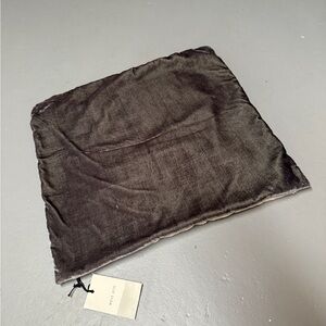 West Elm Charcoal Velvet Pillow cover